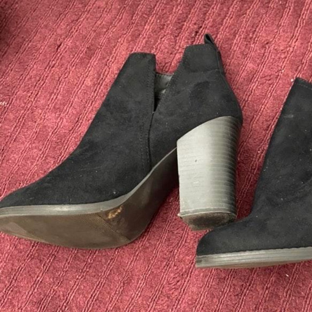 JustFab Black Booties